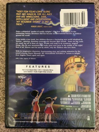 My Neighbor Totoro (DVD,  2002) Rare English Dub 2