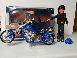 Vintage Bratz Boyz Electronic Motorcycle Style Cade Doll 2003