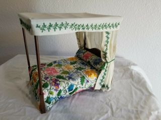 Dollhouse Miniature 4 Poster Bed Hand Made Vintage