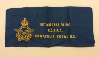 Rare Ww2 Era Canada Rcaf Association Wedge Cap Annapolis Nova Scotia Air Force