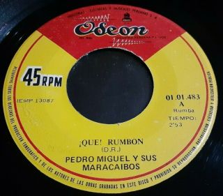 Pedro Miguel Y Sus Maracaibos " Rumbon " Rare 7 " Latin Salsa Guaguanco Peru