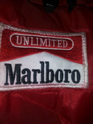 Vintage Marlboro Unlimited Sleeping Bag Adventure Red Black Plaid Flannel