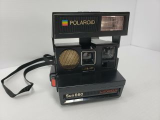 Vintage Rare Polaroid Sun 660 Autofocus 600 Instant Film Camera