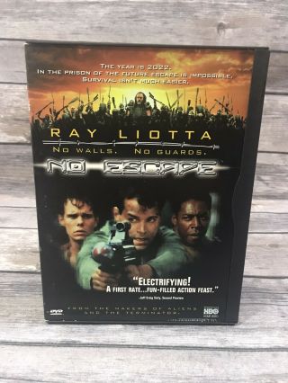 No Escape Dvd 1998 Ray Liotta Ernie Hudson Island Prison Survival Film Rare Oop