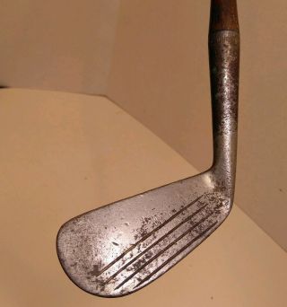 Antique 1922 Hickory Stick Spaulding Bros Golf Club KRO - FLITE Mid Iron F - 2 2