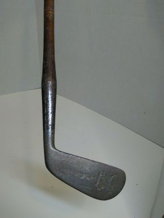 Antique 1922 Hickory Stick Spaulding Bros Golf Club KRO - FLITE Mid Iron F - 2 3