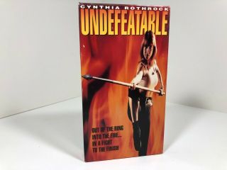 Undefeatable Vhs 1993 Cynthia Rothrock - Rare Oop Cult Action