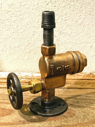Rare Vintage Brass Pressure Control Valve,  Steam Engine,  Steampunk,  Industrial