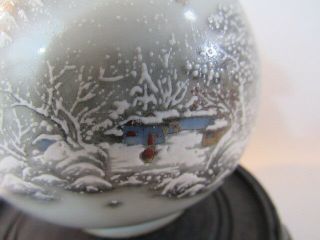 Chinese snow scene porcelain vase with mark 2