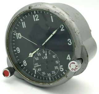 Chronograph Aviation Cockpit Clock 59 Chp Ussr Air Force Military Luminous Rare