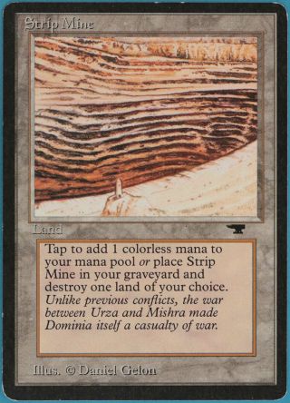 Strip Mine (d Tower) Antiquities Spld Land Uncommon Magic Card (36931) Abugames