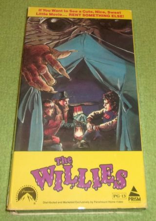 The Willies Vhs Horror 1990 Prism Video Halloween Rare Cover Halloween