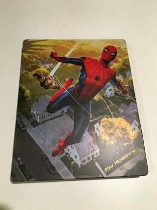 Spider - Man Homecoming 4k Blu Ray Best Buy Steelbook Oop Read Rare