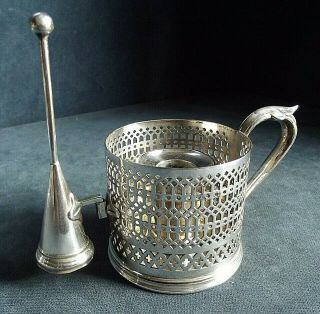 Silver Plated Chamber Stick & Snuffer C1890 By James Dixon
