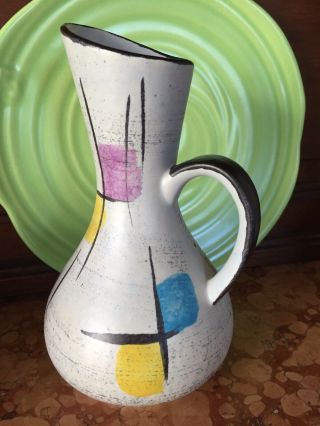 Mid Century Keramik Modernist Pottery 7 " Tall Vase West Germany 298 - 17
