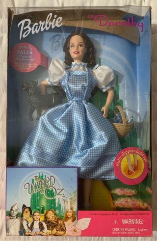 Vtg 2000 Wizard Of Oz Barbie As Dorothy Doll 25812 Retail Box