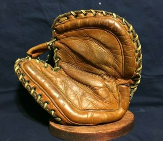 1930s Wilson Softball 1st Base Mitt Vintage Baseball Glove Old Antique