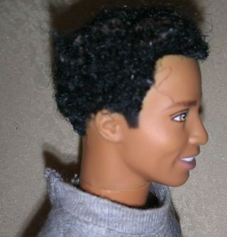 VTG Ken Doll Curly Rooted Black Hair Brown African American 1968 Body Head? 3
