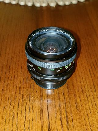 Rare 24mm F/2.  8 Ar Mount Prime Lens For Konica Autoreflex Cameras By Vivitar