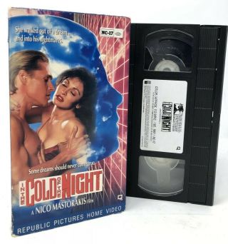 In The Cold Of The Night - Sexy Sleaze Slip Rare Oop Vhs Tape Htf Nc - 17