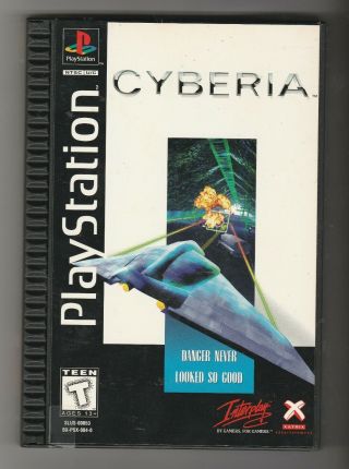 Cyberia Sony Playstation 1 Game Rare Htf Ps1 Long Box Complete