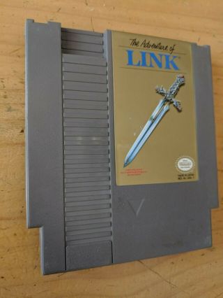 Nintendo Nes Zelda 2 The Adventure Of Link Gray Rare Cart - And