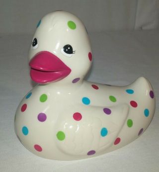 2011 Bath & Body Rubber Duck Polka Dots Rare