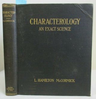 1921 Antique Quack Phrenology & Etc.  Book; Characterology: Facial Psychology