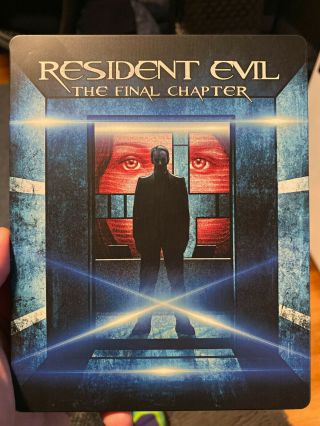 Resident Evil The Final Chapter 4k Blu - Ray Best Buy Exclusive Steelbook Rare