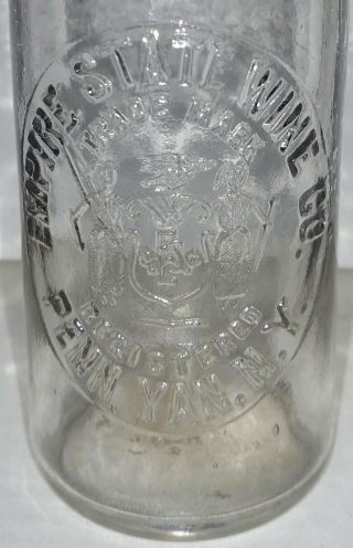 Antique Empire State Wine Co.  Penn Yan,  N.  Y.  glass bottle ONLY ONE ON EBAY 2