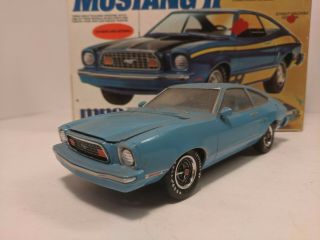 VINTAGE MPC 1977 FORD MUSTANG II 1:25 1 - 7713 BUILT 2