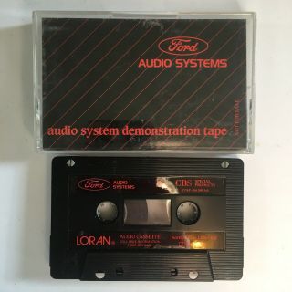 Vintage 1987 Ford Audio System Demonstration Cassette Tape Loran Rare