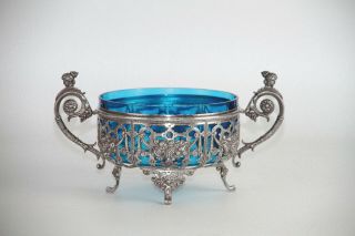 Wmf Art Nouveau Jugendstil Silver Plated Fruit Bowl Circa 1900
