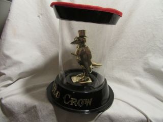 Vtg.  Rare Old Crow Bourbon Whiskey Gold Crow Bottle Display Back Bar -