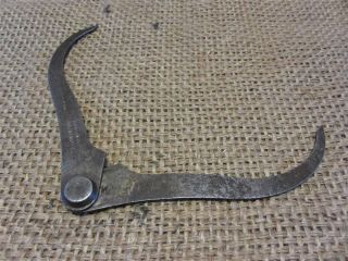 Vintage Hand Forged Iron Calipers Antique Old Forged Tool Blacksmith 8841