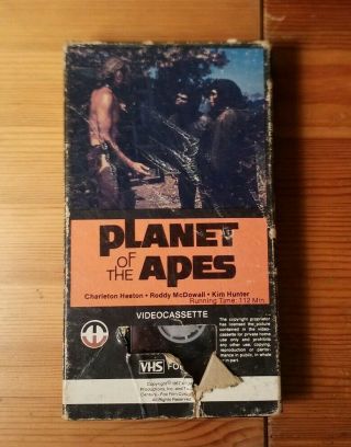 Planet Of The Apes (1968) On Vhs Rare Magnetic Video