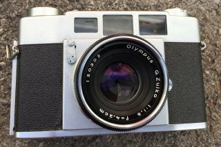 Rare Olympus 35 - S Rangefinder Film Camera W/g.  Zuiko 1:1.  8 4.  2cm Lens