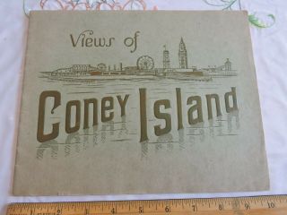 Rare 1909 32 - Page Coney Island Photo Souvenir View Book York City Brooklyn