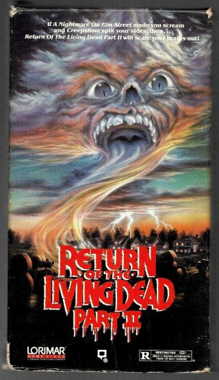 Return Of The Living Dead Part 2 (vhs) 1987 Horror,  Rare/htf Goodcond,  Freeshipp