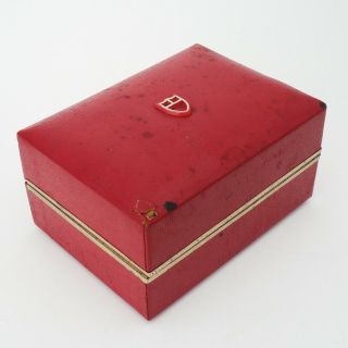 VINTAGE TUDOR ROLEX MEN ' S WATCH BOX RED PRE - OWNED INSIDE RARE COLLECTIBLE 3