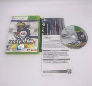 Ncaa Football 14 (xbox 360,  2013) Complete - Rare Cib