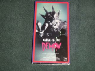 Curse Of The Demon (vhs,  1987) Rare 1957 Occult Classic Box And Tape Are
