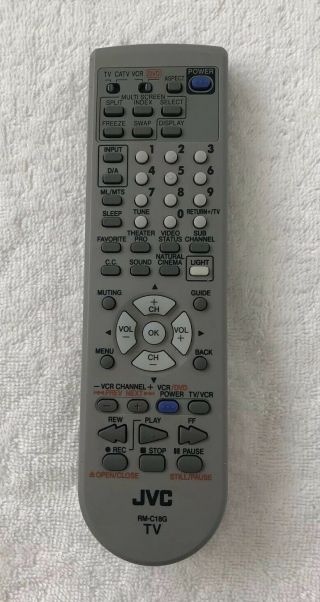 Jvc - C18g Tv Dvd Remote Control Rare