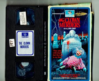The Clown Murders Vhs (1976) Rare John Candy - Horror,  Slasher