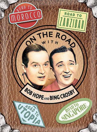 On The Road With Bob Hope And Bing Crosby Rare Oop Dvd With Case & Art