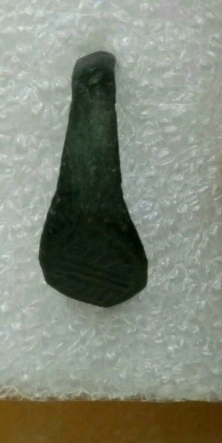 Ancient Viking old copper ring with an ornament rarity 8 - 12 century. 3