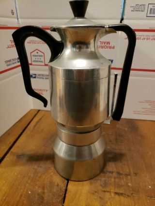 Rare Vintage Thermos Express Stove Top Espresso Maker Made In Italy