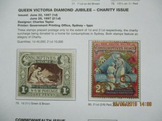 Nsw Stamps: Charity Set Overprint Specimen Rare (e222)