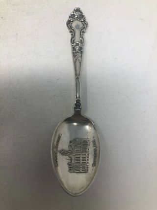 Watson Sterling Silver Souvenir Spoon Court House Newton Illinois