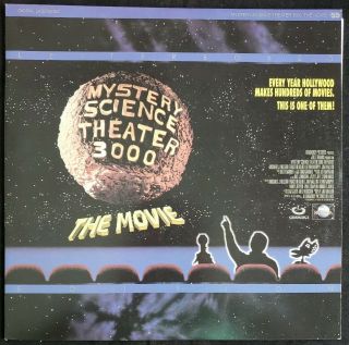 Mystery Science Theater 3000 - The Movie Laserdisc Rare Cult Oop 100 Guaranteed